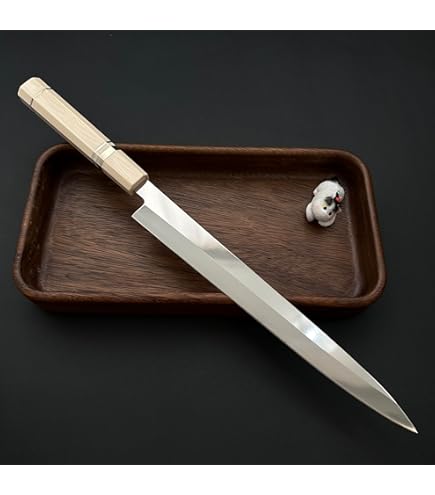 新品　ウルトラ鏡面　ステン本焼V金10号柳刃包丁270mm 高級黒檀白水牛八角柄 新品ウルトラ鏡面ステン本焼V金10号柳刃包丁270mm 高級黒檀白